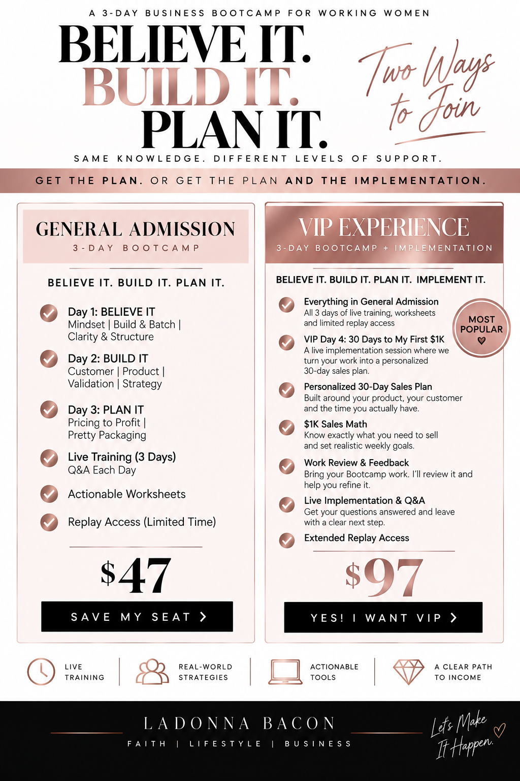 LaDonna Bacon business launch